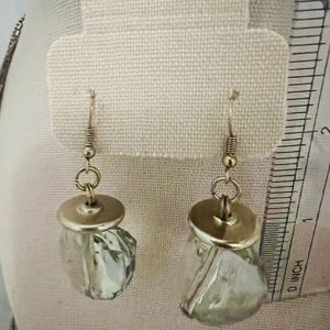 Large fashion clear earrings